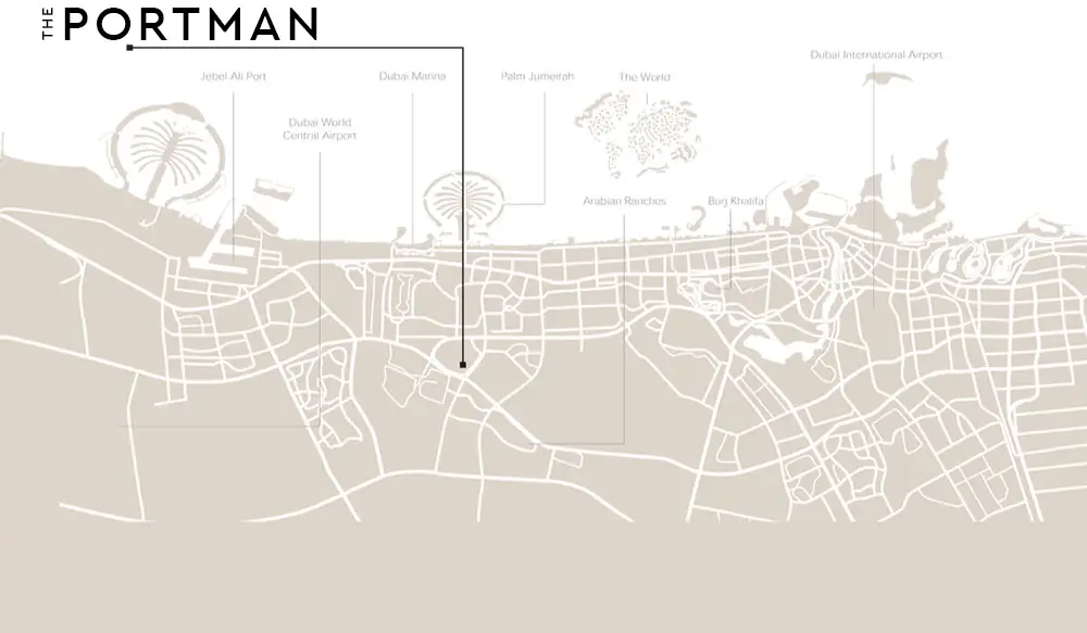 شقق-ذا-بورتمان خريطة الموقع 